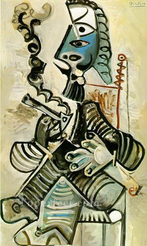 Man with a Pipe 1968 Pablo Picasso Oil Paintings